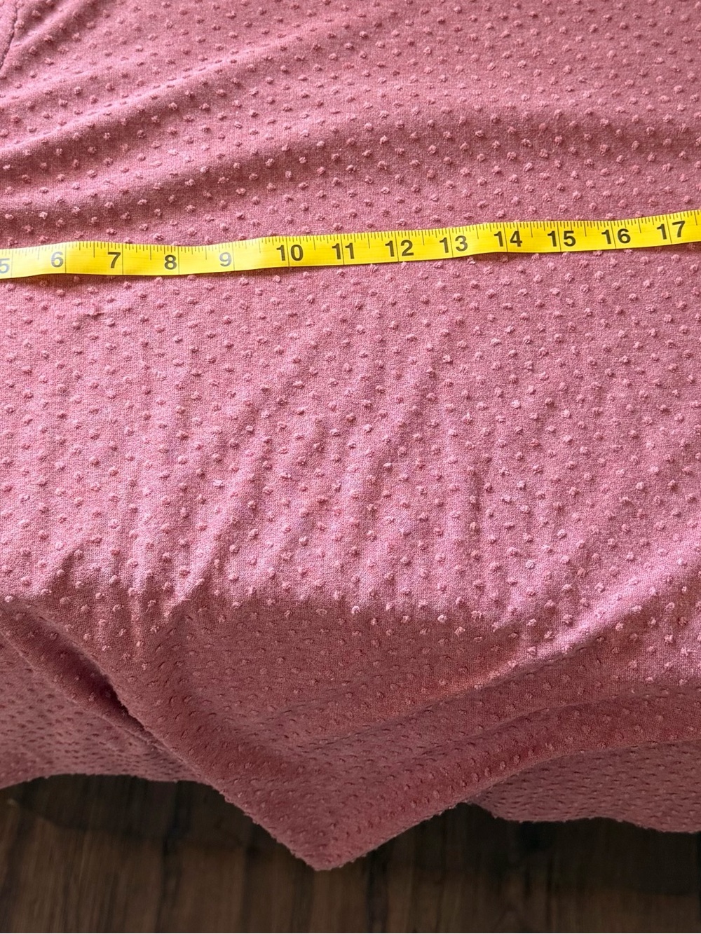 Chic Soul 3X Mauve Swiss Dot Tunic Top Varsity Stripe Sleeve Plus Size - Picture 7 of 7